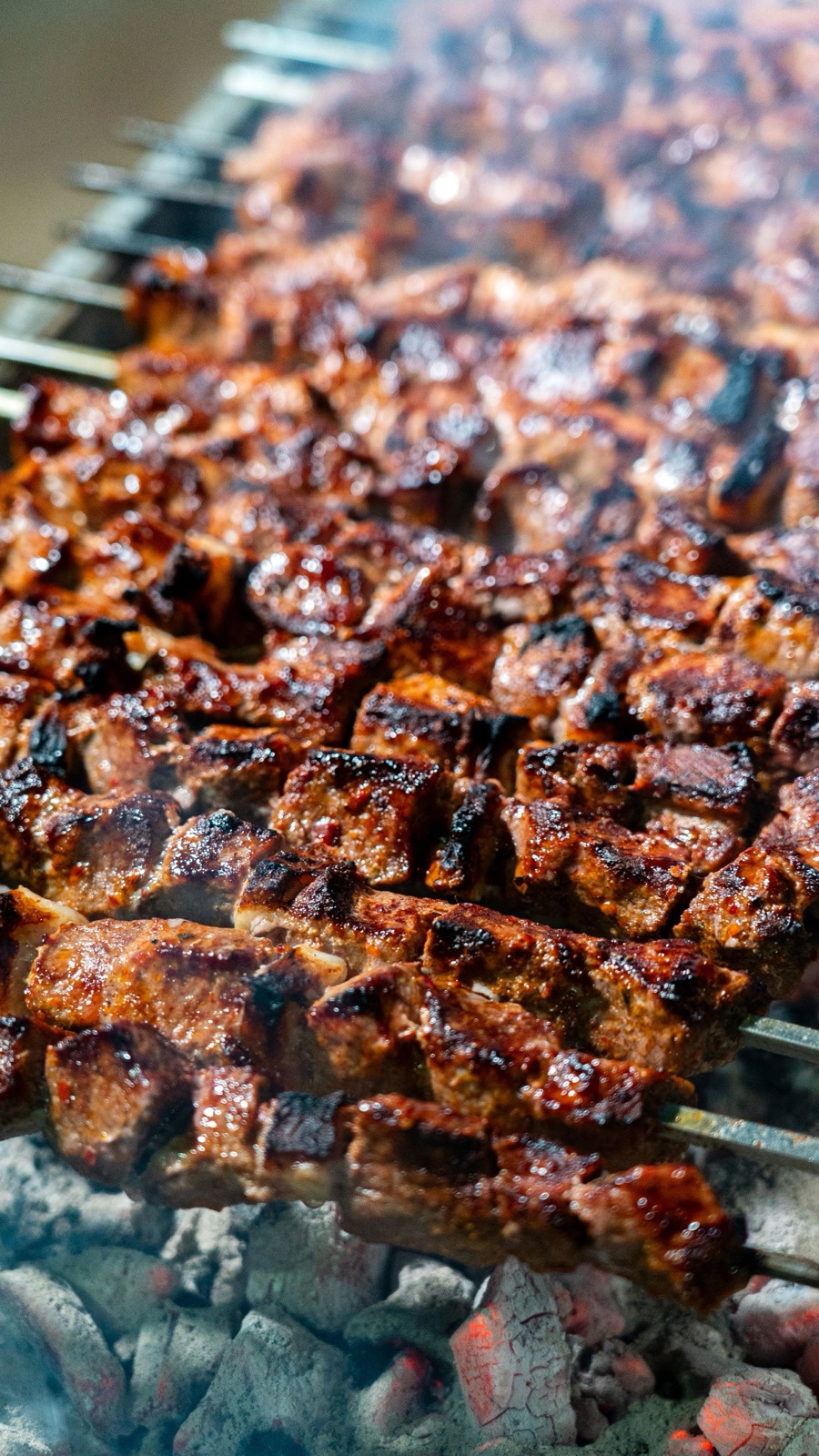 Arrosticini sulla brace