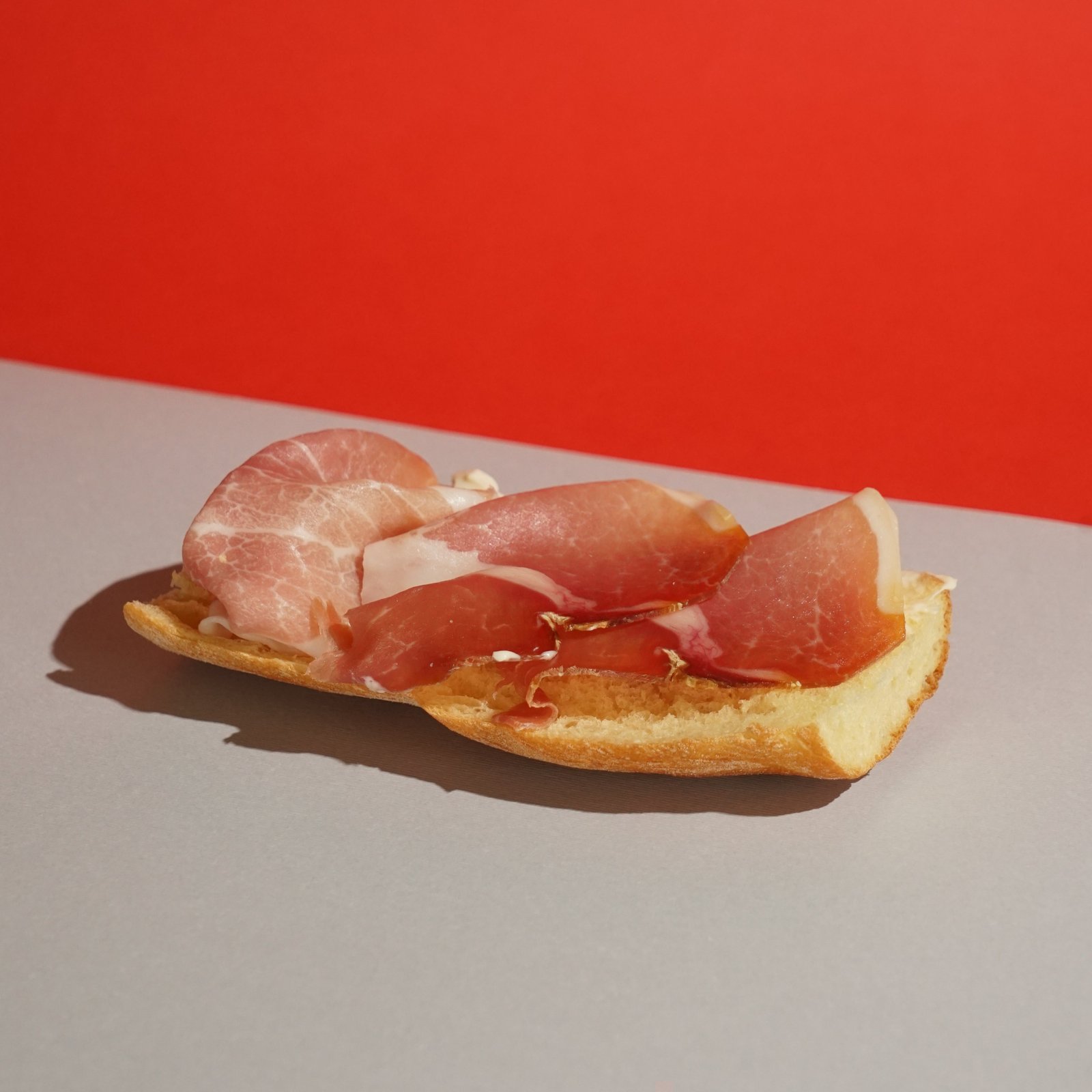 Bruschetta culatello e crema pecorino DOP